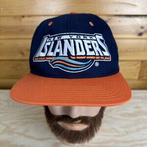 Vintage 90s NHL New York Islanders Snapback Hat JC Penney The Sports Channel